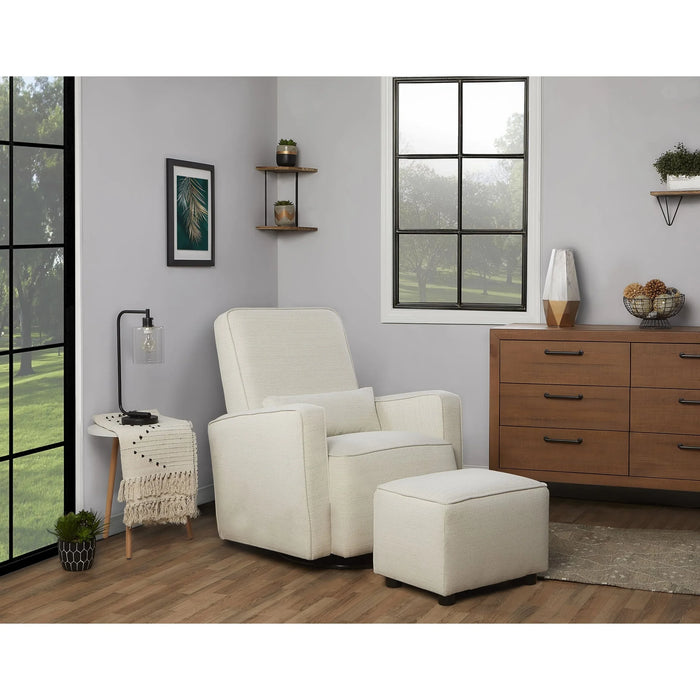 Dream on Me - Dream On Me Everett Swivel Glider with Ottoman - Thunder