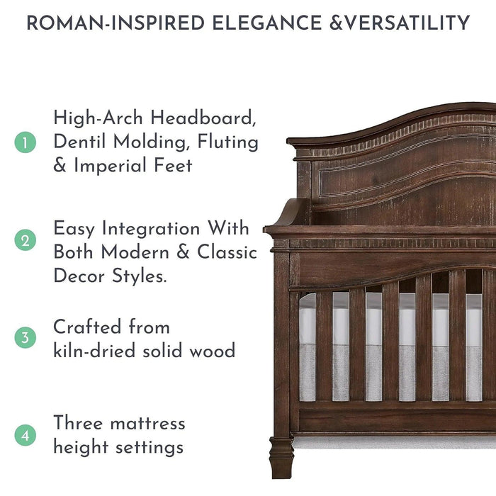 Dream on Me - Dream On Me Evolur Cheyenne 5-in-1 Convertible Crib