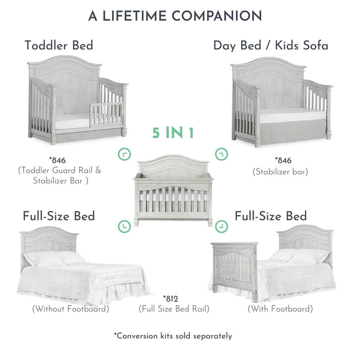 Dream on Me - Dream On Me Evolur Cheyenne 5-in-1 Convertible Crib