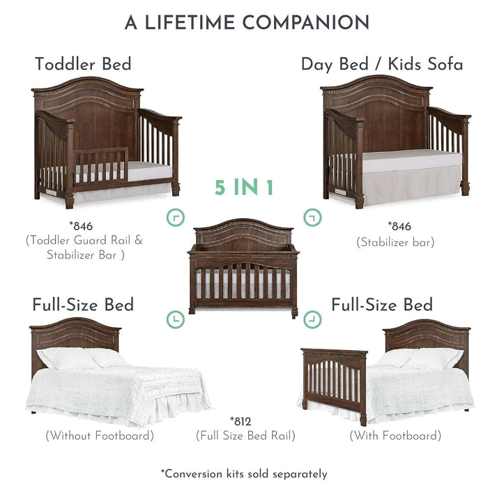 Dream on Me - Dream On Me Evolur Cheyenne 5-in-1 Convertible Crib