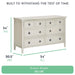 Dream on Me - Dream On Me Evolur Julienne Double Nursery Dresser