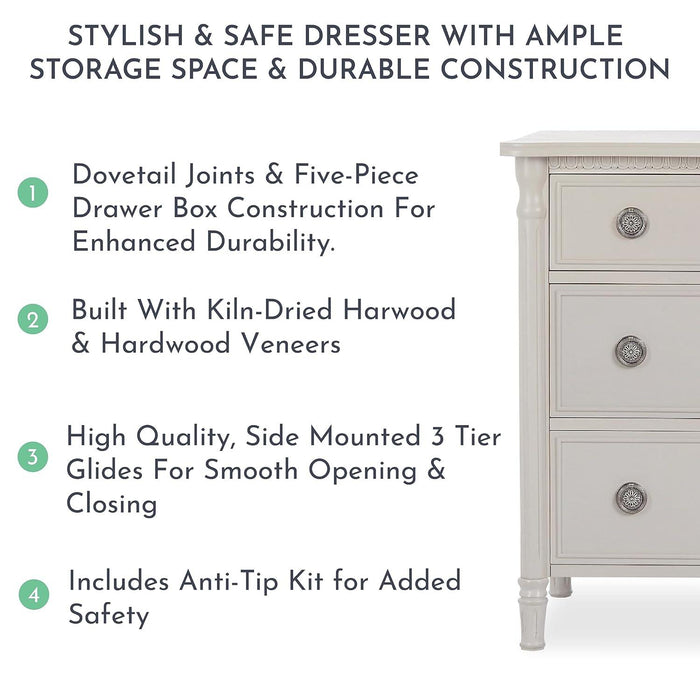 Dream on Me - Dream On Me Evolur Julienne Double Nursery Dresser