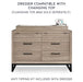 Dream on Me - Dream On Me Evolur Kyoto Nursery Double Dresser