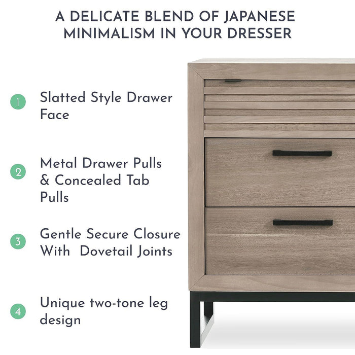 Dream on Me - Dream On Me Evolur Kyoto Nursery Double Dresser