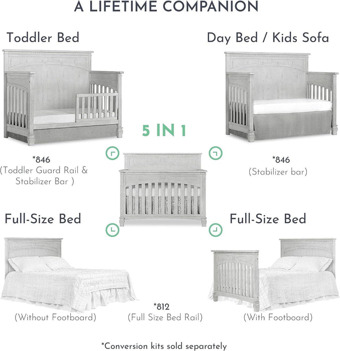 Dream on Me - Dream On Me Evolur Santa Fe 5-in-1 Convertible Crib