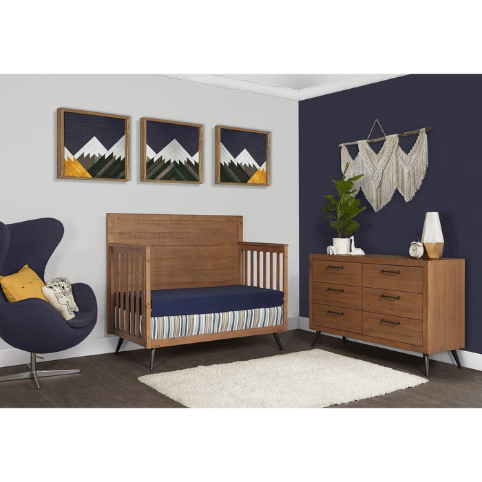 Dream on Me - Dream On Me Evolur Stilnovo Mid Century 4-in-1 Convertible Crib