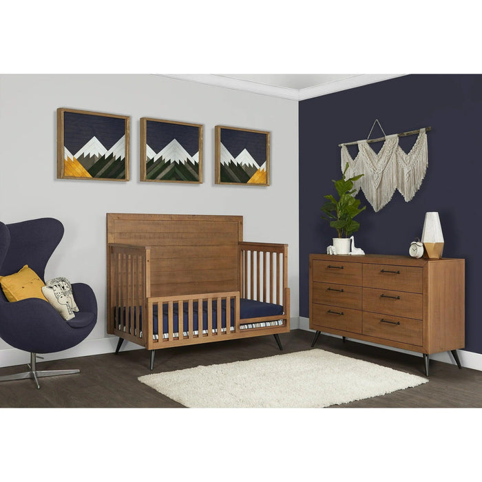 Dream on Me - Dream On Me Evolur Stilnovo Mid Century 4-in-1 Convertible Crib