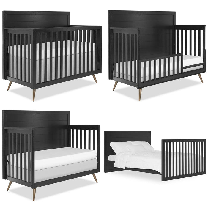 Dream on Me - Dream On Me Evolur Stilnovo Mid Century 4-in-1 Convertible Crib