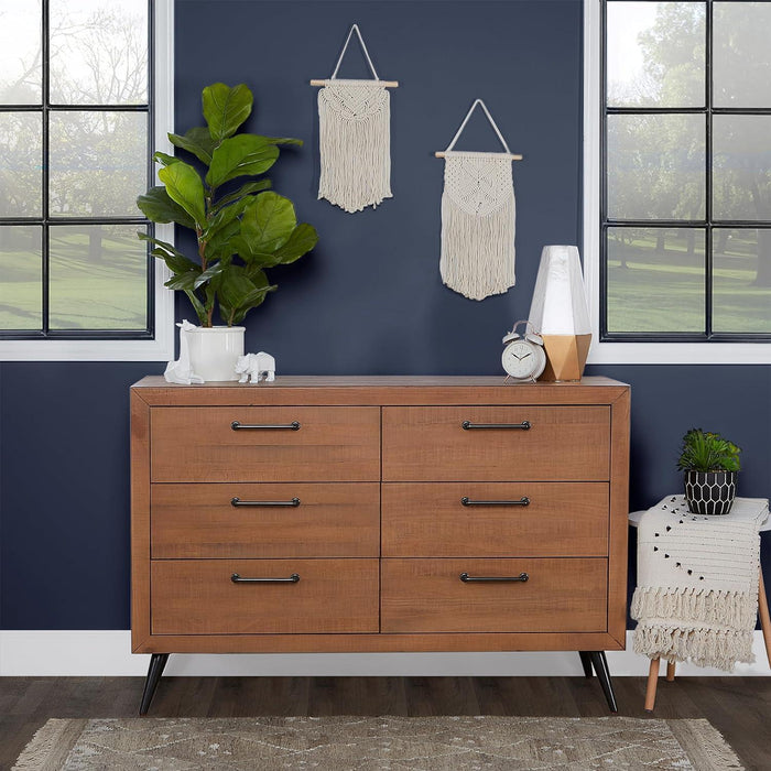 Dream on Me - Dream On Me Evolur Stilnovo Mid Century Nursery Double Dresser