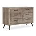 Dream on Me - Dream On Me Evolur Stilnovo Mid Century Nursery Double Dresser