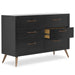 Dream on Me - Dream On Me Evolur Stilnovo Mid Century Nursery Double Dresser