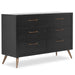 Dream on Me - Dream On Me Evolur Stilnovo Mid Century Nursery Double Dresser