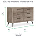 Dream on Me - Dream On Me Evolur Stilnovo Mid Century Nursery Double Dresser