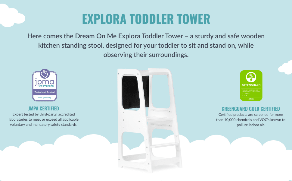 Dream on Me - Dream on Me Explora Toddler Tower & Step Stool
