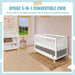 Dream on Me - Dream On Me Hygge 5-in-1 Convertible Crib