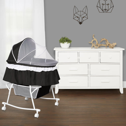 Dream on Me Portable Lacy in Bassinet and Cradle — Goldtex