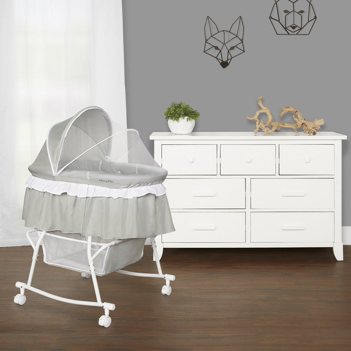 Dream on Me - Dream on Me Lacy Portable 2 in 1 Bassinet and Cradle