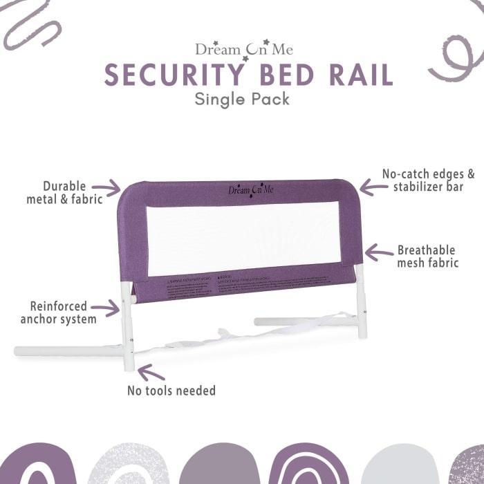 Dream on Me - Dream on Me Mesh Security for Twin Size Bed (3D Linen Fabric)