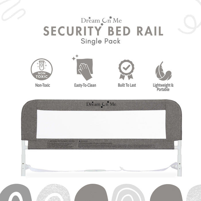 Dream on Me - Dream on Me Mesh Security for Twin Size Bed (3D Linen Fabric)