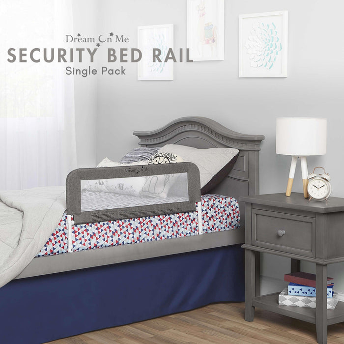 Dream on Me - Dream on Me Mesh Security for Twin Size Bed (3D Linen Fabric)