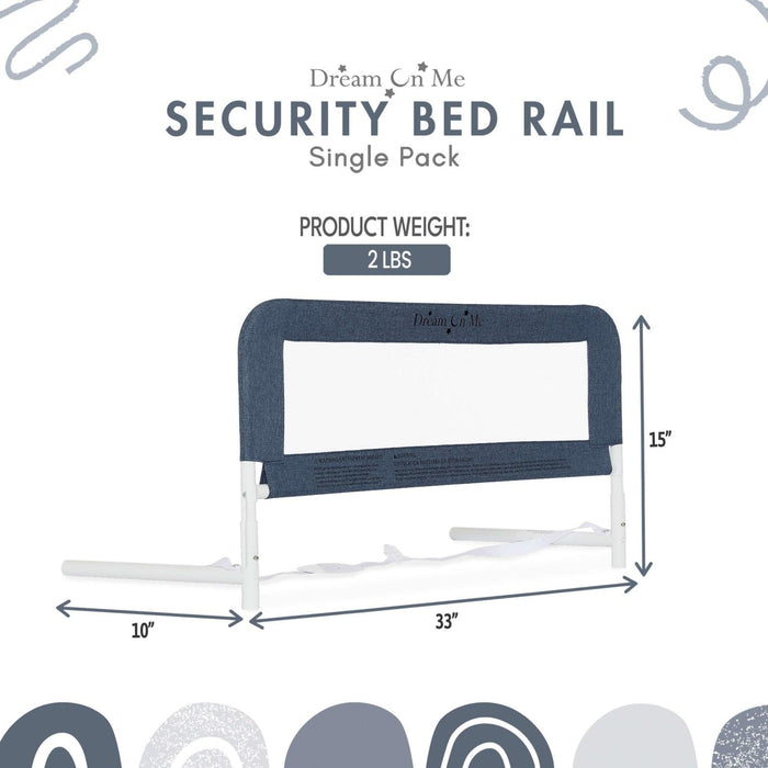 Dream on Me - Dream on Me Mesh Security for Twin Size Bed (3D Linen Fabric)