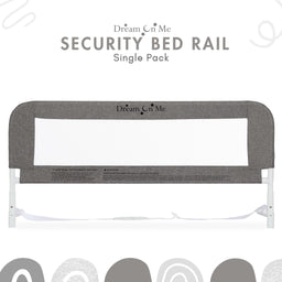 Dream on Me - Dream on Me Mesh Security for Twin Size Bed (3D Linen Fabric)