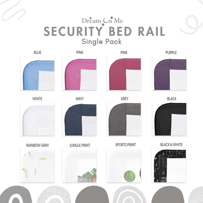 Dream on Me - Dream on Me Mesh Security for Twin Size Bed (3D Linen Fabric)