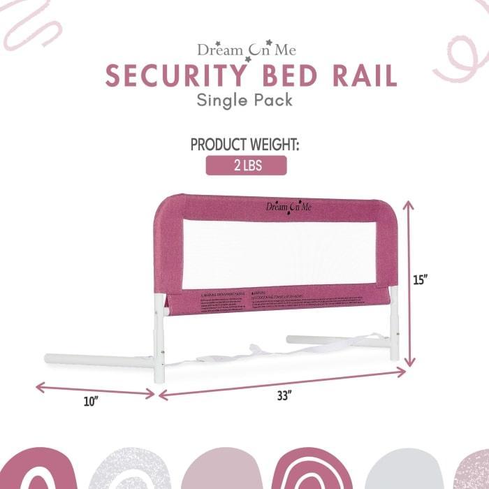 Dream on Me - Dream on Me Mesh Security for Twin Size Bed (3D Linen Fabric)