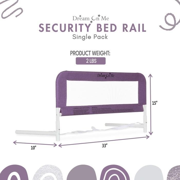 Dream on Me - Dream on Me Mesh Security for Twin Size Bed (3D Linen Fabric)