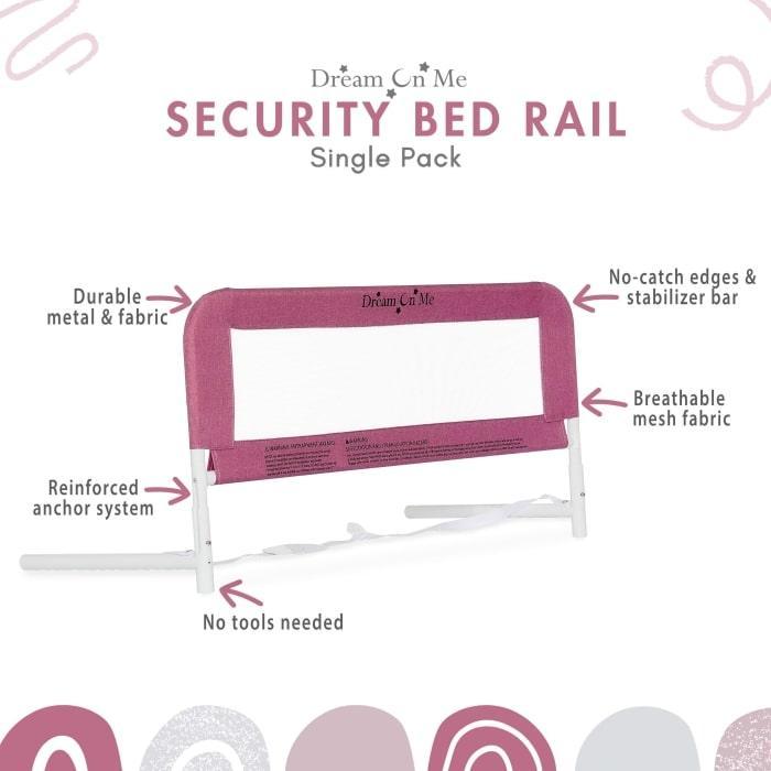 Dream on Me - Dream on Me Mesh Security for Twin Size Bed (3D Linen Fabric)