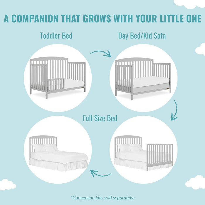 Dream on Me - Dream On Me Odelle 5-in-1 Convertible Crib