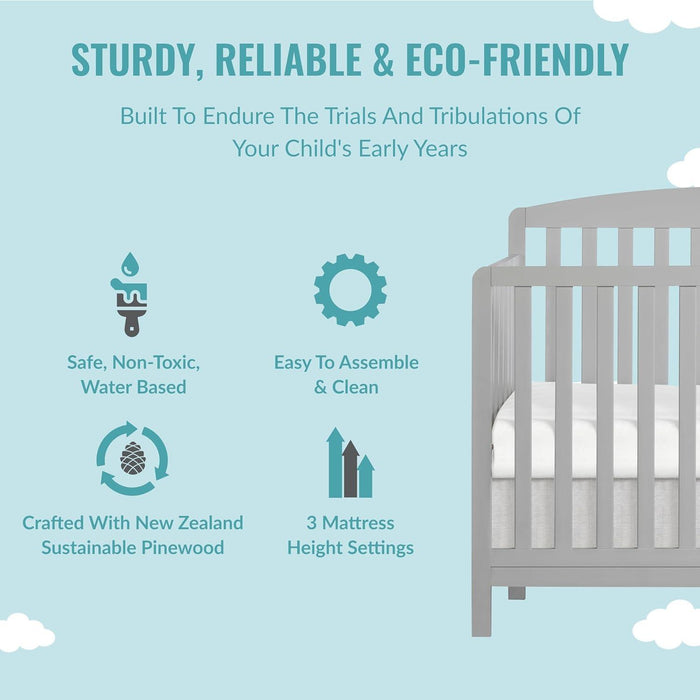 Dream on Me - Dream On Me Odelle 5-in-1 Convertible Crib