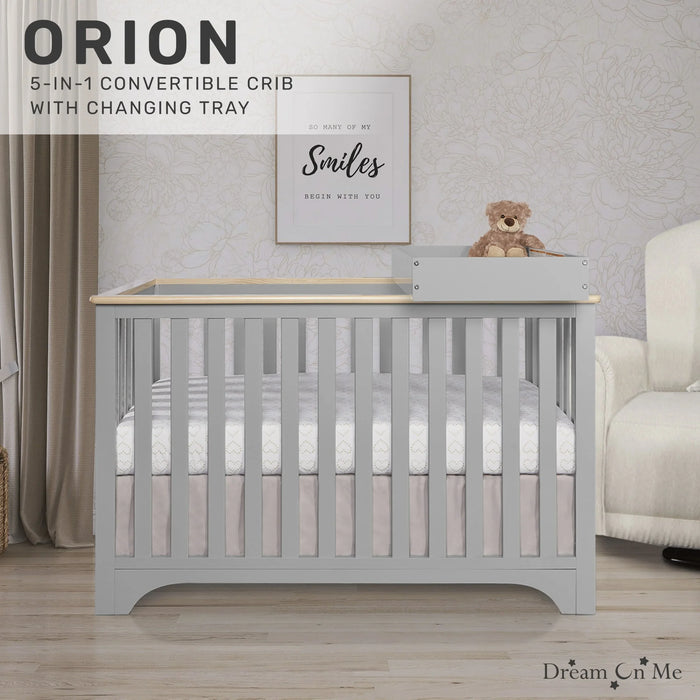 Dream on Me - Dream On Me Orion 5-in-1 Convertible Crib with Changer