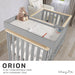 Dream on Me - Dream On Me Orion 5-in-1 Convertible Crib with Changer