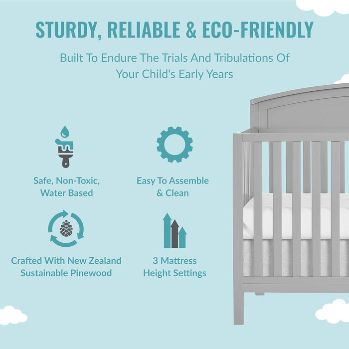 Dream on Me - Dream On Me Storybrooke 5-in-1 Convertible Crib