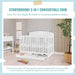 Dream on Me - Dream On Me Storybrooke 5-in-1 Convertible Crib with Drawer