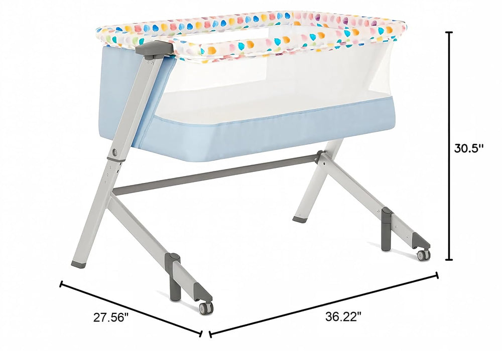 Dream On Me Flora Bassinet – Confetti Blue (2)