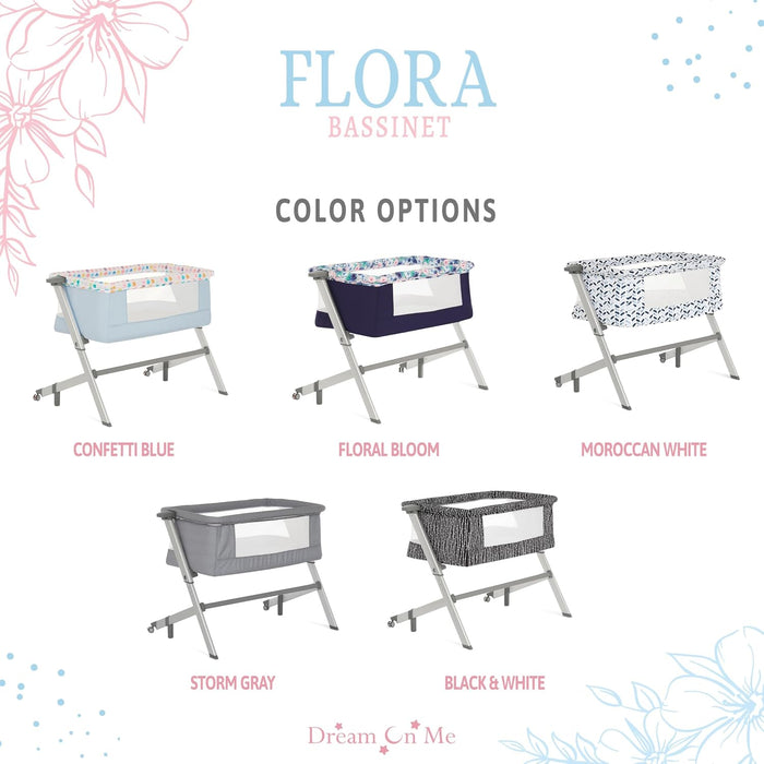 Dream On Me Flora Bassinet – Confetti Blue (5)