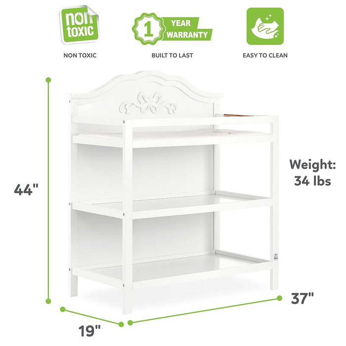 Dream on Me - Jasmine Changing Table - Universal White