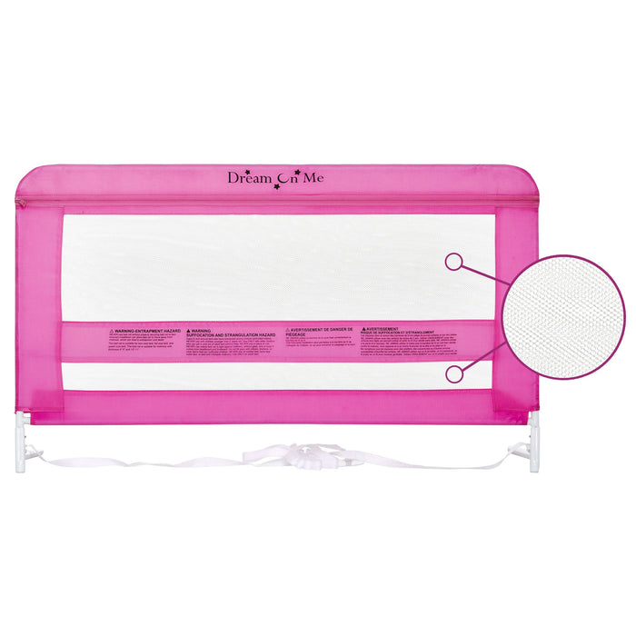 Dream On Me Lilibet Mesh Safety Bed Rail – Pink (3)