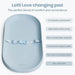 Dream On Me Lotti Love Baby Changing Pad – Raindrop Blue – image 5