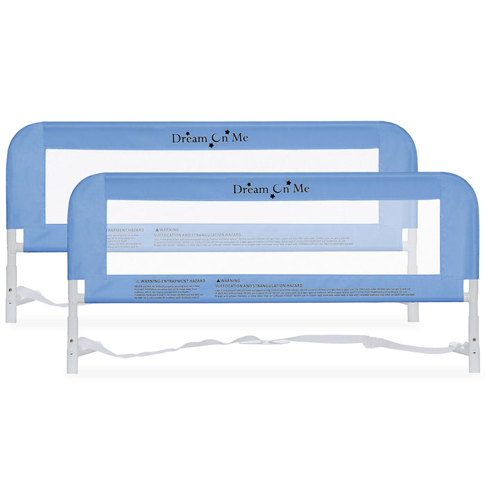 Dream on Me Barrières de Lit en Filet Double Pack - Blanc