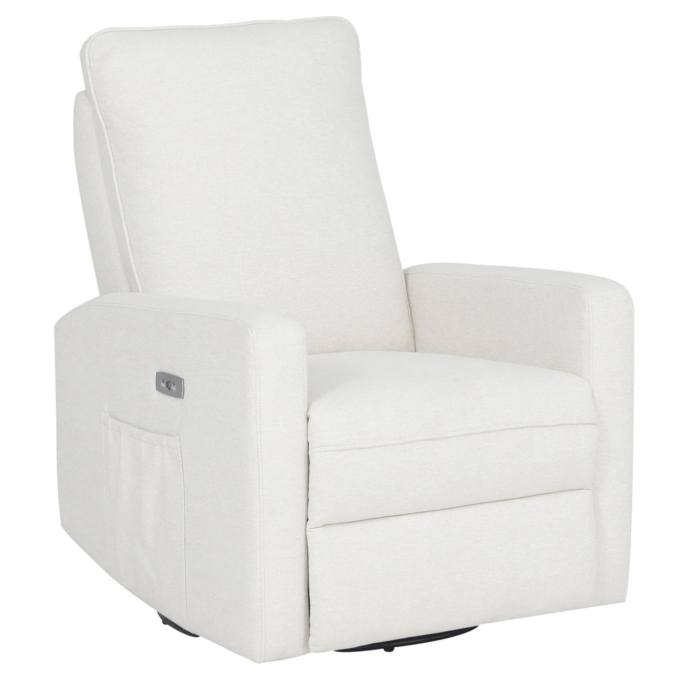 Dream on Me - Paradise Power Glider in Cream by Dream on Me – Power Recliner with USB & Swivel Base