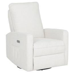 Dream on Me - Paradise Power Glider in Cream by Dream on Me – Power Recliner with USB & Swivel Base