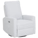 Dream on Me - Paradise Power Glider in Cream by Dream on Me – Power Recliner with USB & Swivel Base