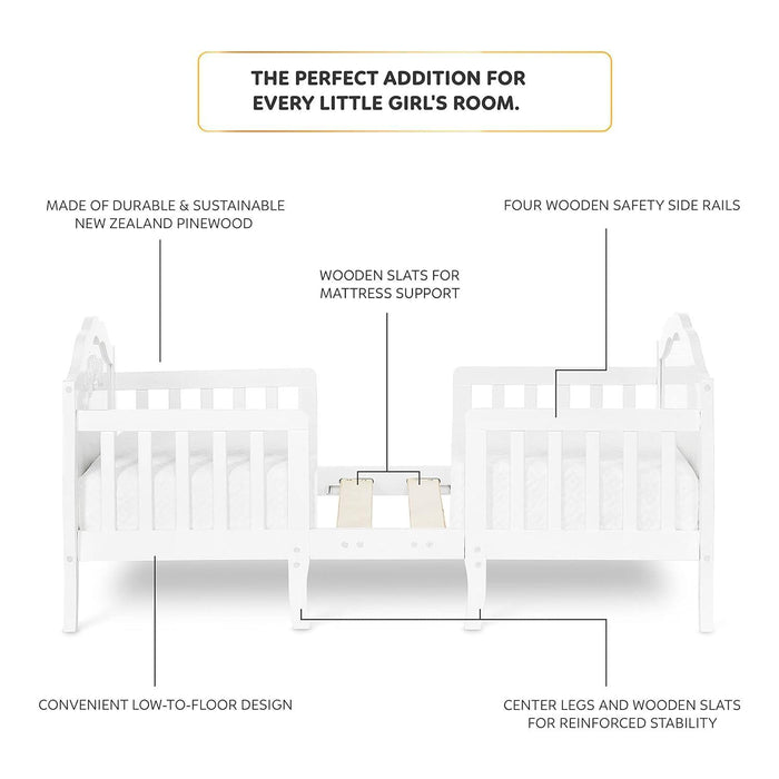 Dream on Me - Rose Convertible Toddler Bed 3 in 1