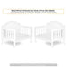 Dream on Me - Rose Convertible Toddler Bed 3 in 1