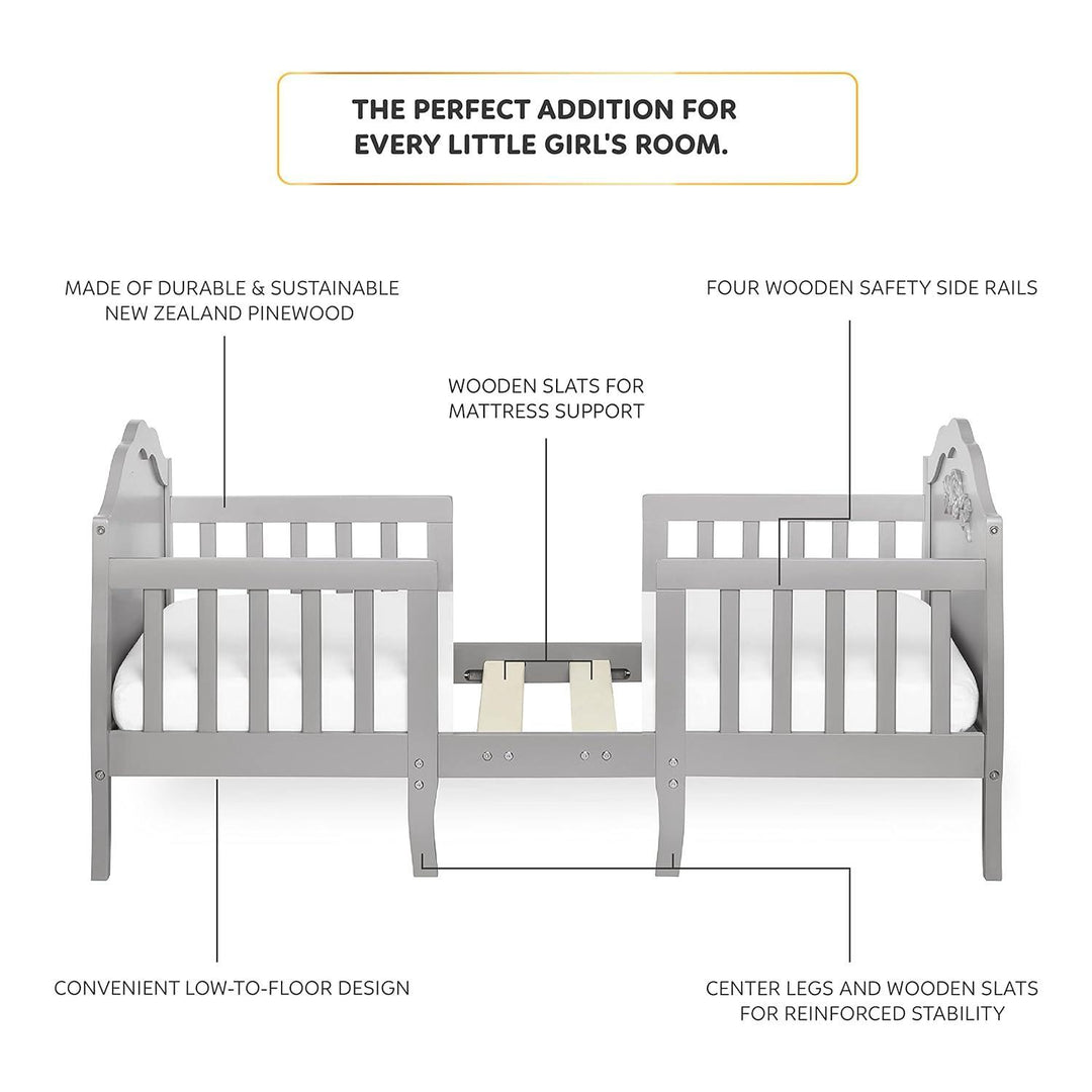 Dream on Me - Rose Convertible Toddler Bed 3 in 1