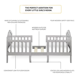 Dream on Me - Rose Convertible Toddler Bed 3 in 1