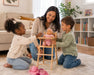 Economical maple wood doll high chair - playdate at home